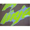 Stickers decals KAWASAKI ZXR NINJA CUSTOM NEON YELLOW
