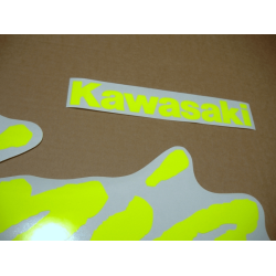 Stickers decals KAWASAKI ZXR NINJA CUSTOM NEON YELLOW