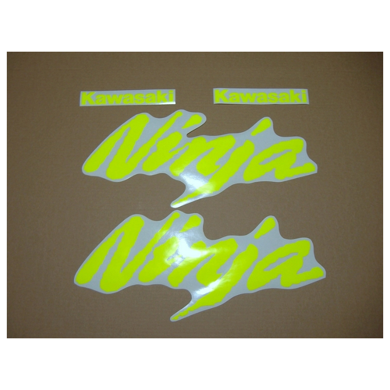 Stickers decals KAWASAKI ZXR ZXR NINJA CUSTOM NEON YELLOW