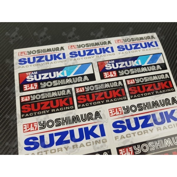Yoshimura Aufkleber Sticker vorgestanzt Tafel 11x13mm Decal Sheet
