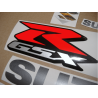 Adhesivo sticker SUZUKI GSXR 750 AÑO 2016 NEGRO