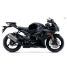 Adhesivo sticker SUZUKI GSXR 750 AÑO 2016 NEGRO