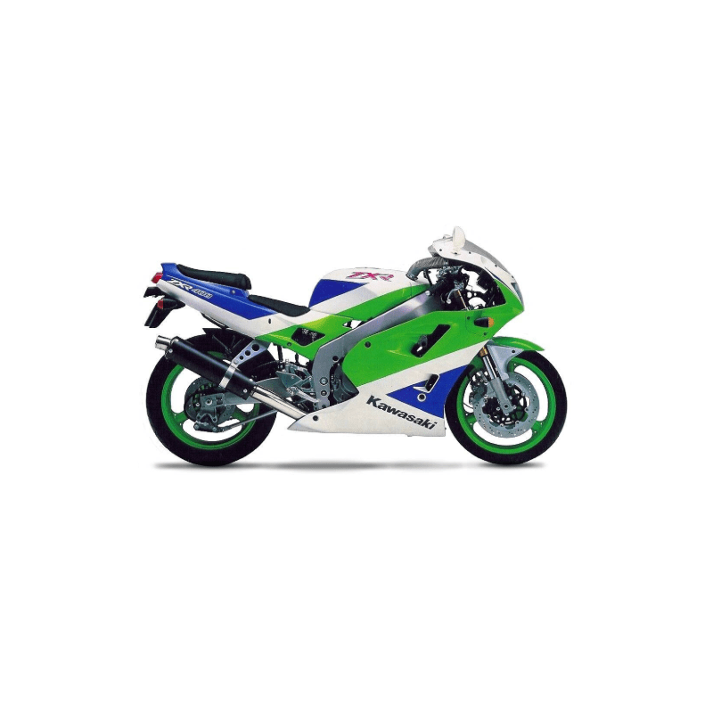 STICKERS KAWASAKI ZXR750 NINJA 1991 GREEN WHITE