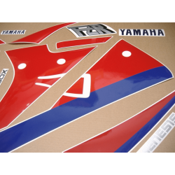 Stickers decals Yamaha FZR 1000 Year 1990 WHITE RED BLUE