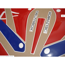 Stickers decals Yamaha FZR 1000 Year 1990 WHITE RED BLUE