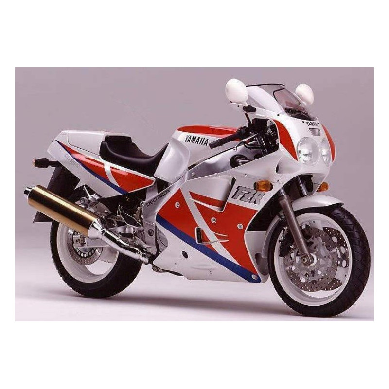 Stickers decals Yamaha FZR 1000 Year 1990 WHITE RED BLUE