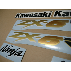 STICKER SET KAWASAKI ZX-6RR YEAR 2003 GREEN
