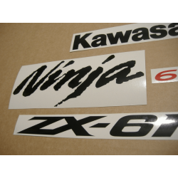 STICKER SET KAWASAKI ZX-6RR AÑO 2006 VERDE