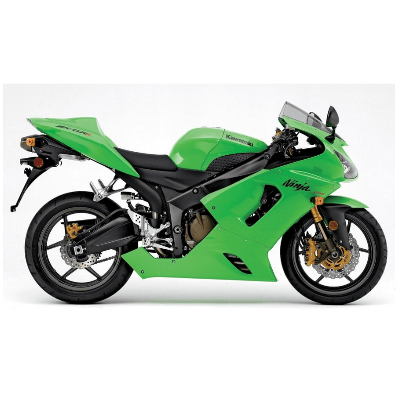 STICKER SET KAWASAKI ZX-6RR AÑO 2006 VERDE