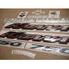 Stickers Suzuki KATANA GSX F750 YEAR 2000 RED VERSION US