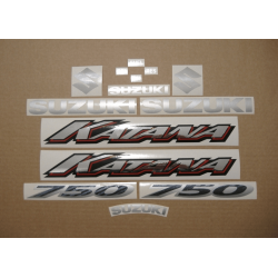Stickers Suzuki KATANA GSX F750 YEAR 2000 RED VERSION US