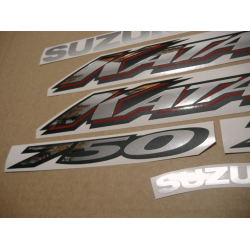 Stickers Suzuki KATANA GSX F750 YEAR 2002 BLACK VERSION US