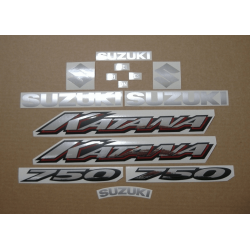 Autocollant Suzuki KATANA GSX F750 YEAR 2002 BLACK VERSION US