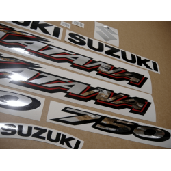 Stickers Suzuki KATANA GSX F750 YEAR 2004 TITANIUM VERSION US