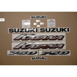 Stickers Suzuki KATANA GSX F750 YEAR 2004 TITANIUM VERSION US