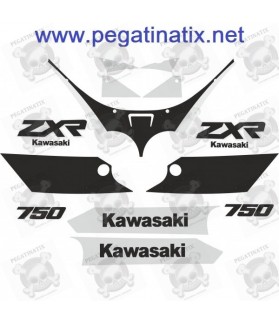 Stickers decals KAWASAKI ZXR750 YEAR 1989 - 1990 (Compatible Product)