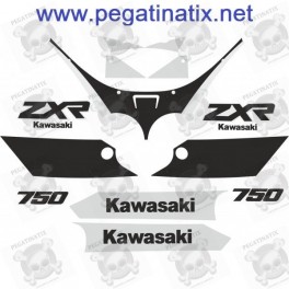 Stickers decals KAWASAKI ZXR750 YEAR 1989 - 1990