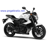Adhesivo sticker YAMAHA XJ6 2011WHITE