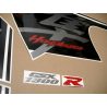 Autocollant SUZUKI HAYABUSA 2017 WHITE-BLACK
