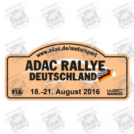 STICKER RALLY FIA WRC ALEMANIA 2016