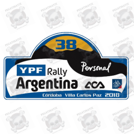 AUTOCOLLANT RALLY FIA WRC ARGENTINA 2018