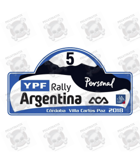 ADHESIVO RALLY FIA WRC ARGENTINA 2018 (Producto compatible)