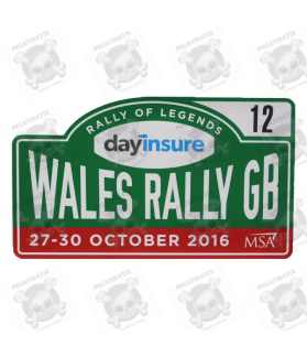 STICKER RALLY FIA WRC ENGLAND (Compatible Product)