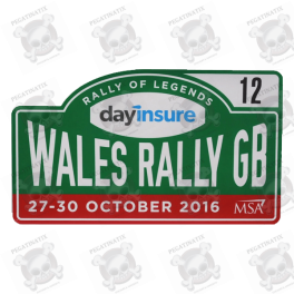 STICKER RALLY FIA WRC ENGLAND