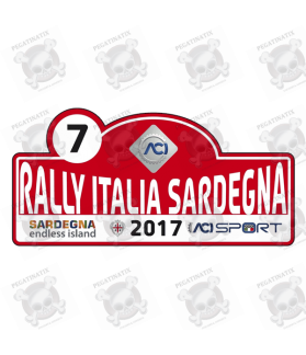 STICKER RALLY FIA WRC ITALY (Compatible Product)