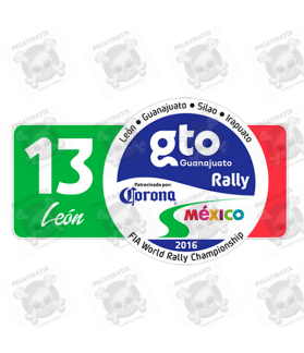 STICKER RALLY FIA WRC MEXICO