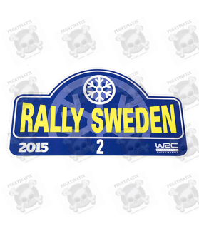 STICKER RALLY FIA WRC SWEDEN (Compatible Product)