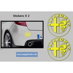 AUTOCOLLANT LOGO ALFA ROMEO