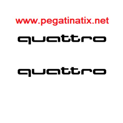 ADESIVI LOGO ALFA AUDI QUATTRO