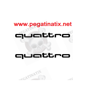 STICKER LOGO AUDI QUATTRO (Compatible Product)