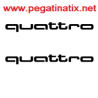 ADESIVI LOGO ALFA AUDI QUATTRO