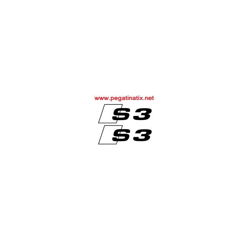 ADHESIVO LOGO AUDI S3