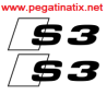 ADHESIVO LOGO AUDI S3