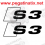 AUFKLEBER LOGO AUDI S3 (Kompatibles Produkt)
