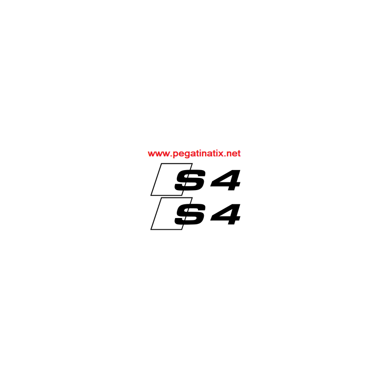 AUTOCOLLANT LOGO AUDI S4