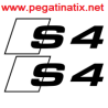 AUTOCOLLANT LOGO AUDI S4