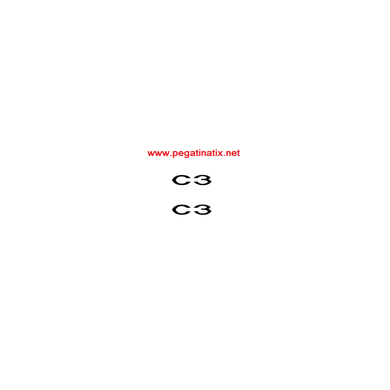 STICKER LOGO CITROEN C3