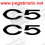 AUTOCOLLANT LOGO CITROEN C5 (Produit compatible)