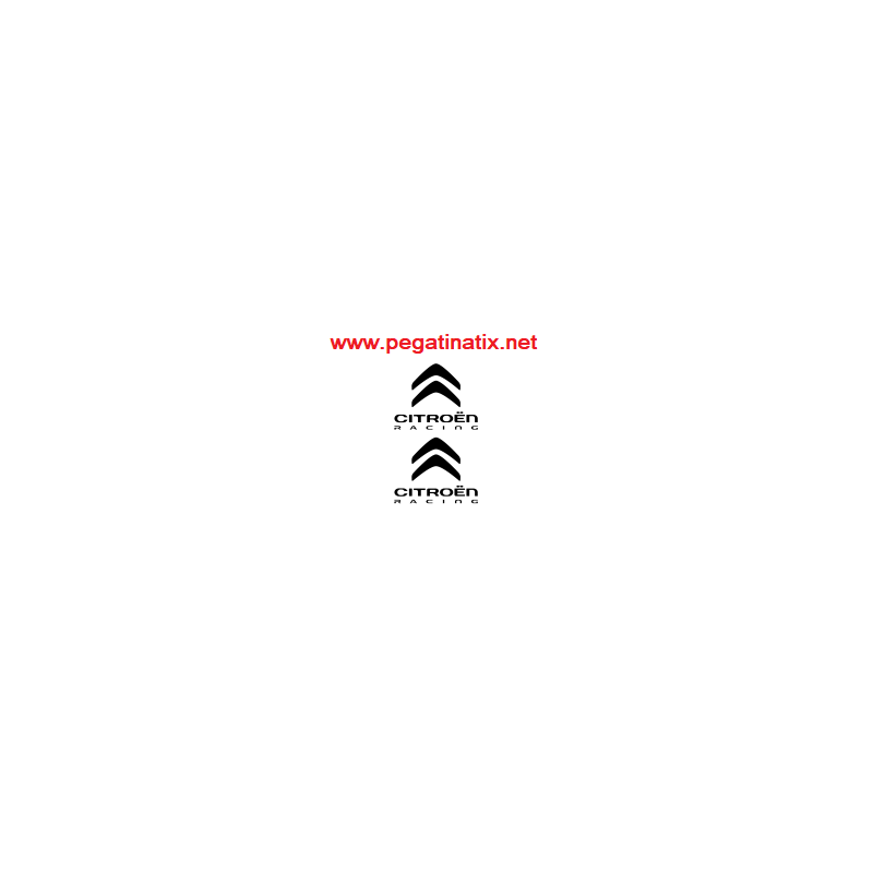 AUTOCOLLANT LOGO CITROEN RACING