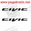 STICKER LOGO HONDA CIVIC (Compatible Product)