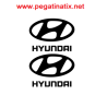 AUTOCOLLANT LOGO HYUNDAI