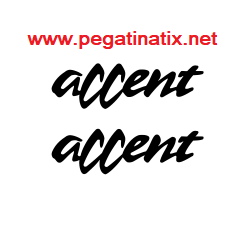 AUTOCOLLANT LOGO HYUNDAI ATOS