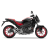 AUFKLEBER HONDA NC750S YEAR 2016 BLACK-RED