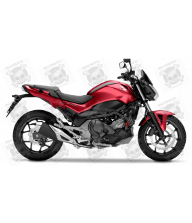 STICKER HONDA NC750S YEAR 2018 RED (Compatible Product)