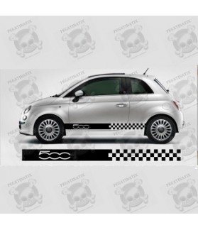 STICKER DECALS FLAG FIAT 500 (Compatible Product)