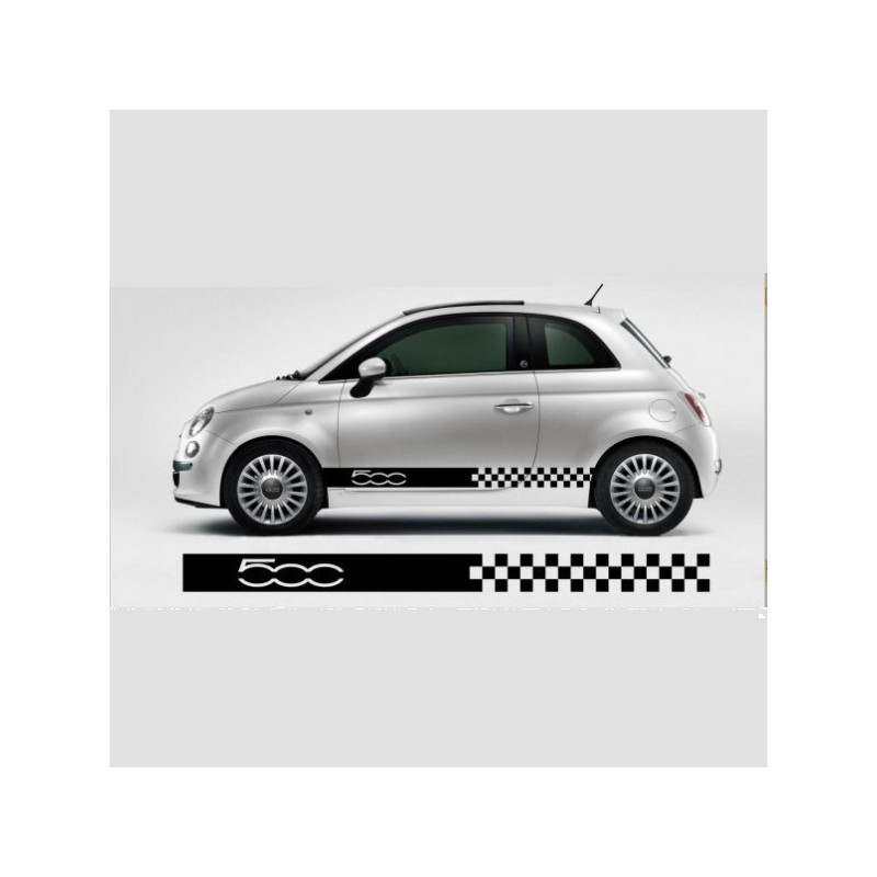 DECALS FLAG FIAT 500